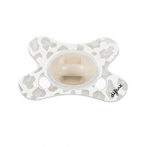 Difrax SE123 Schnuller, Natural, 0-6 Monate, schwarz/weiß