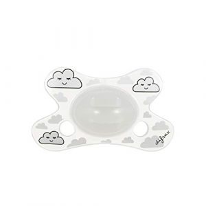 Difrax GL123 Schnuller, Natural, 0-6 Monate, weiß