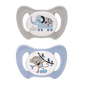 nip® Dentalschnuller Miss Denti 2er-Pack Boy, Größe 1