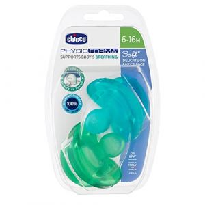 Chicco Schnuller Physio Soft, 100 % Silikon, 2 StĂŒck