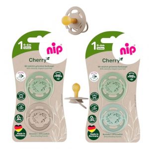 NIP Cherry Rundsauger Schnuller 4 Stück Boy Set, Größe 1