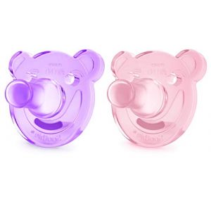 Philips Avent Soothie ab 3 Monate, Doppelpack in rosa/lila
