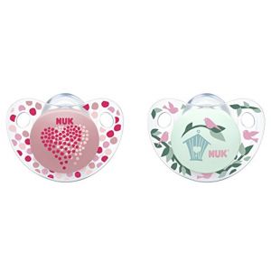 NUK Trendline Silikon-Schnuller, GröĂe 1, 0-6 Monate